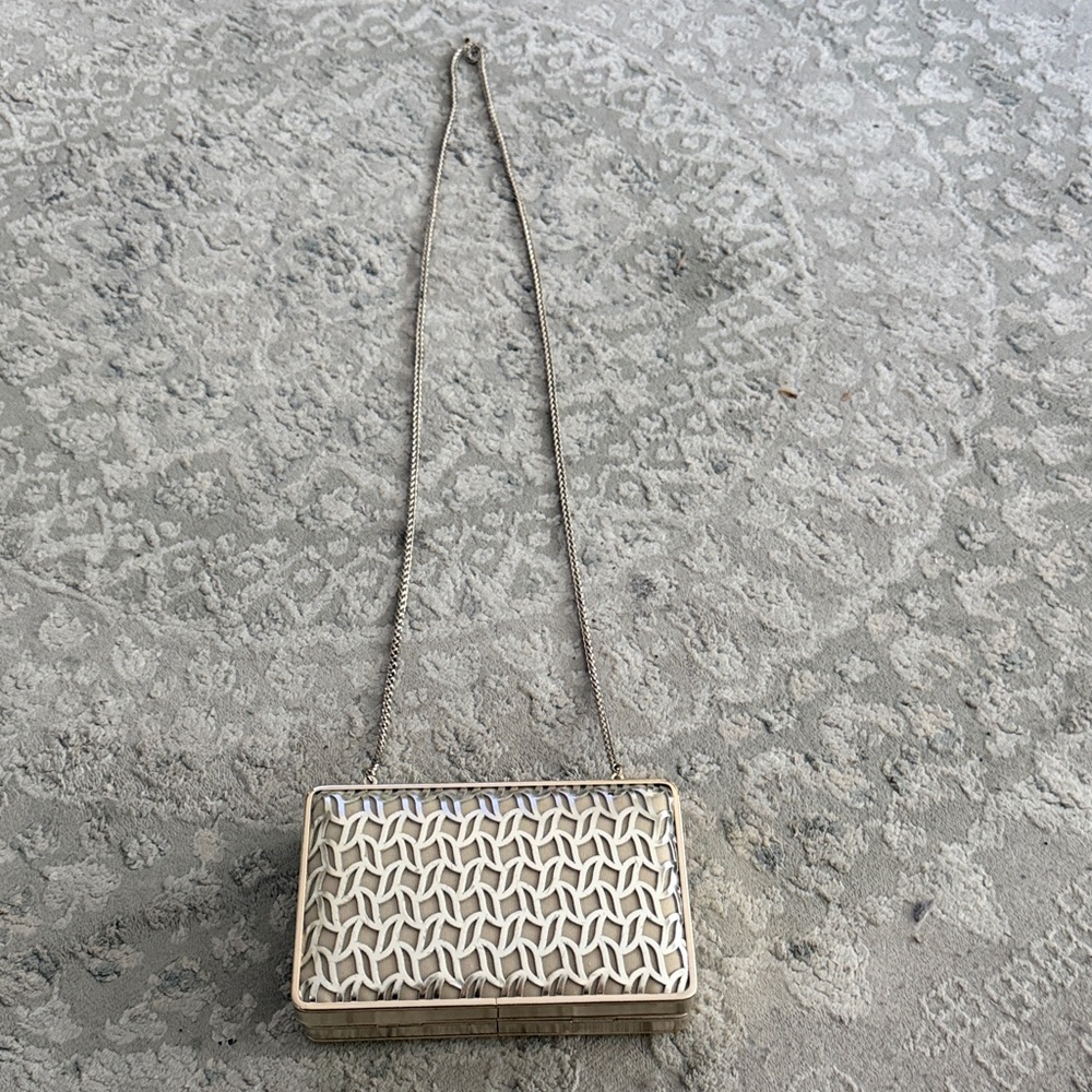 LK Bennett London Elegant gold Clutch Bag